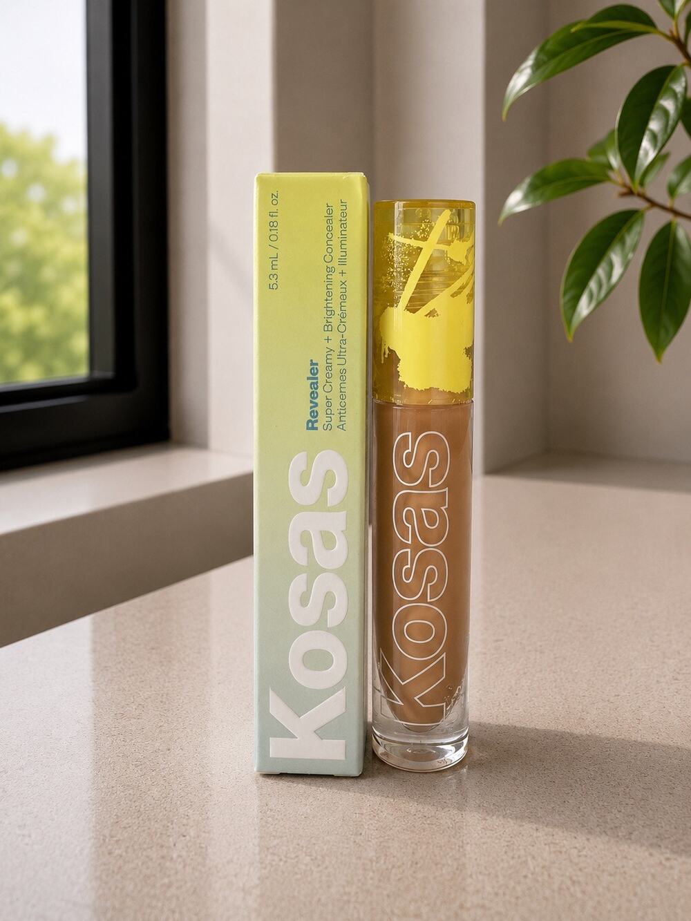 $32 Kosas Revealer Concealer 4.5N Light Medium New Full Size 5.3mL